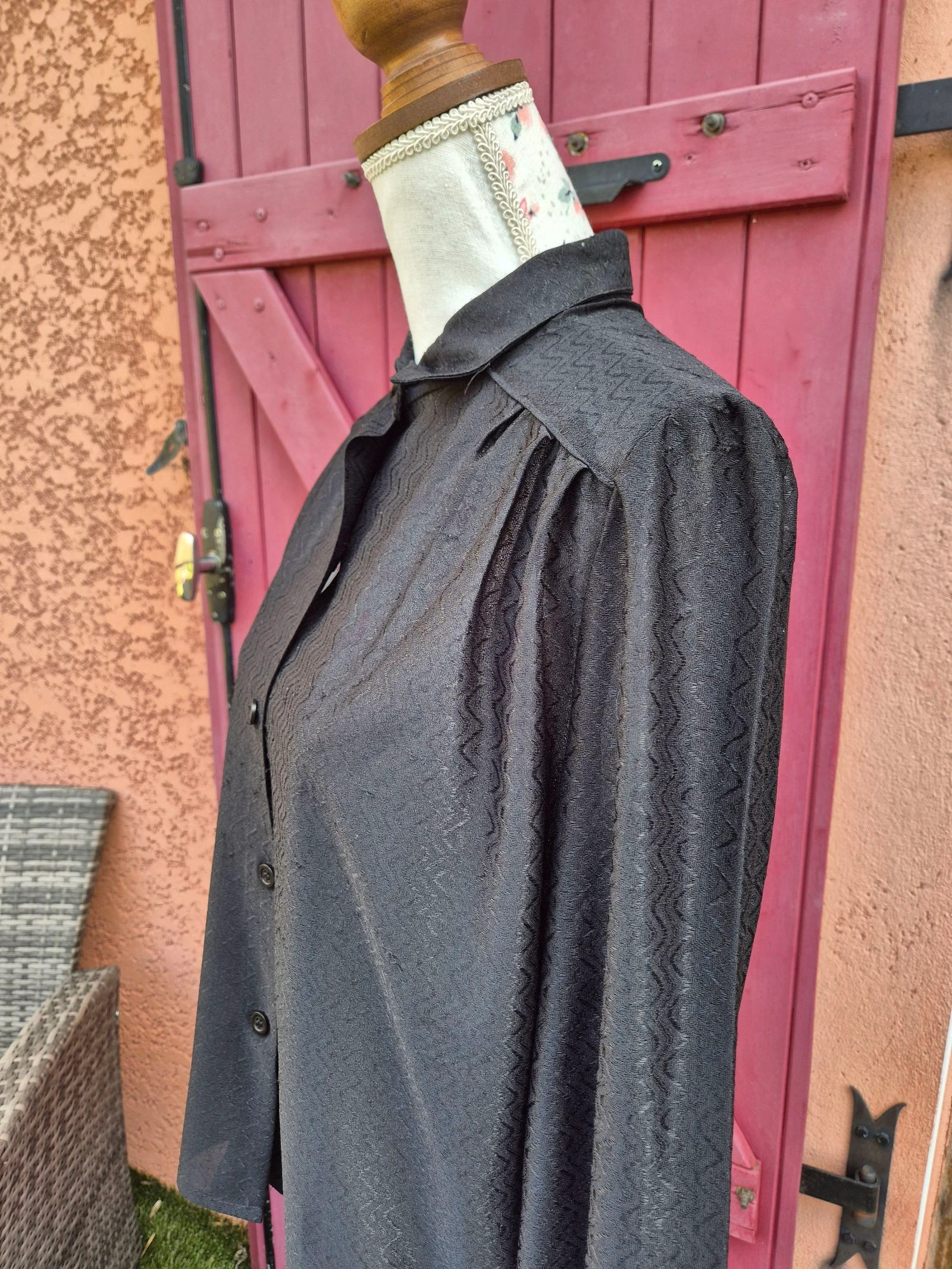 Sheer long-sleeve shirt for women – photo 3